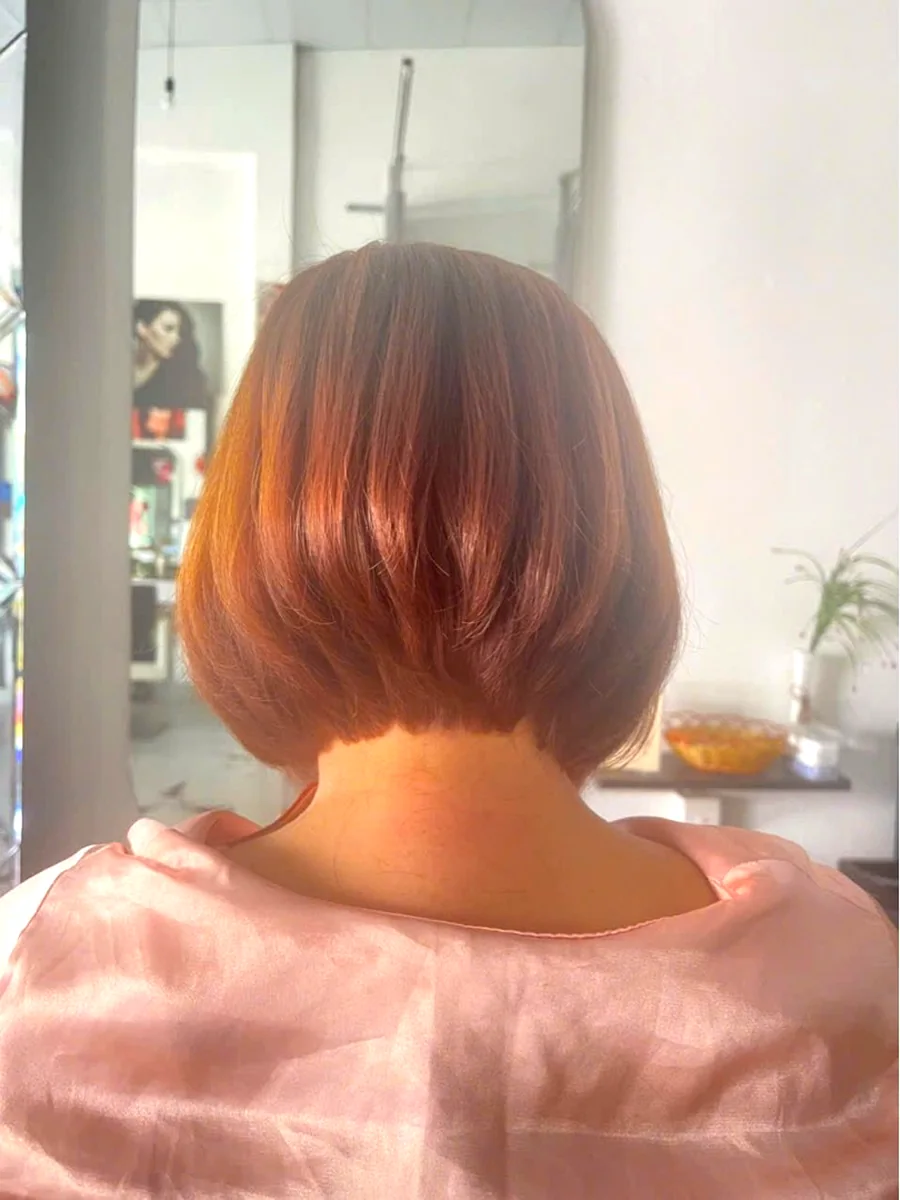 Kiểu tóc bob màu nâu sáng